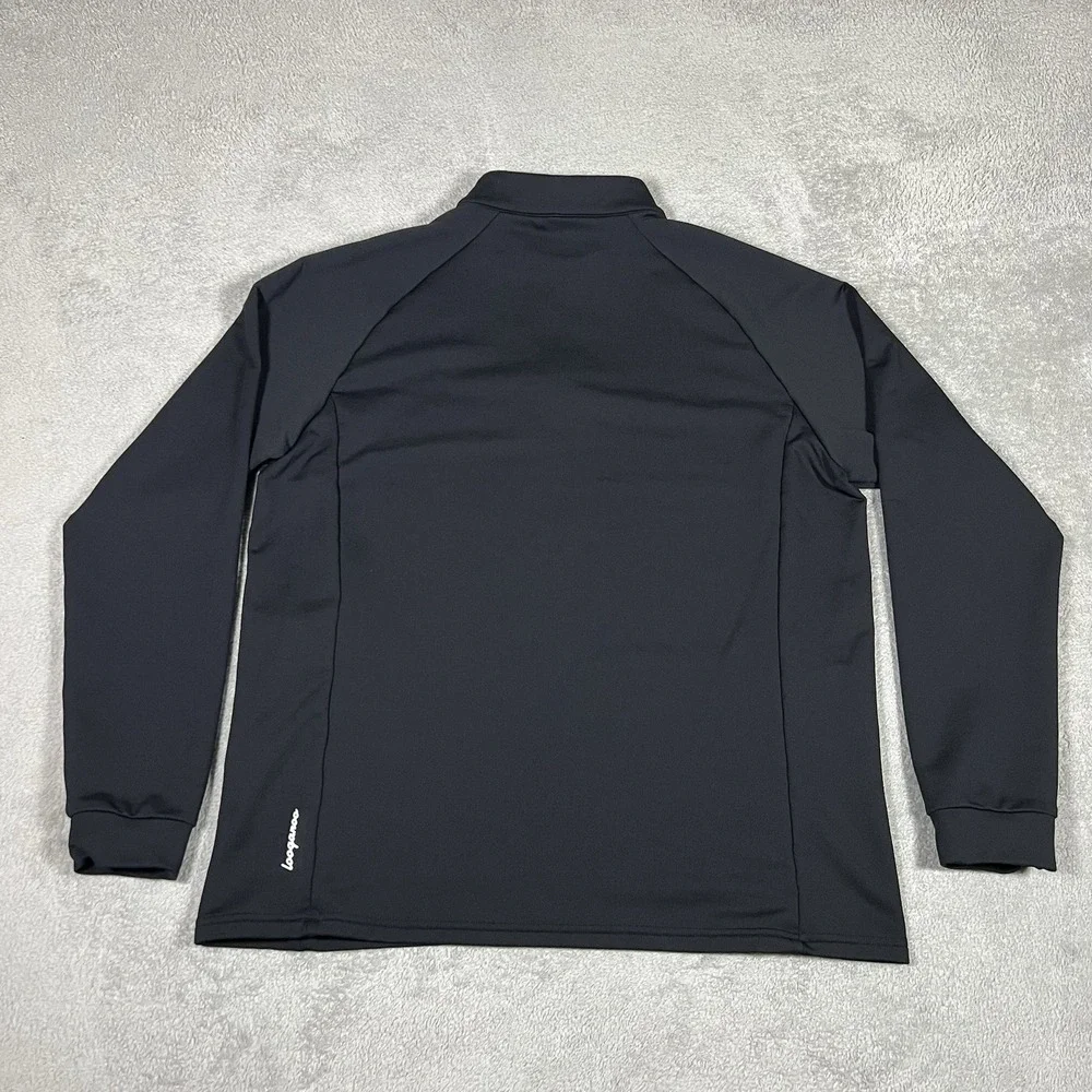 Loogaroo Sweatshirt Mens Large Quick Quarter Black Golf Performance Stretch